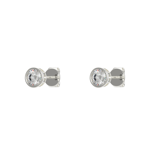 EXPRESSIONS STUD EARRINGS SILVER