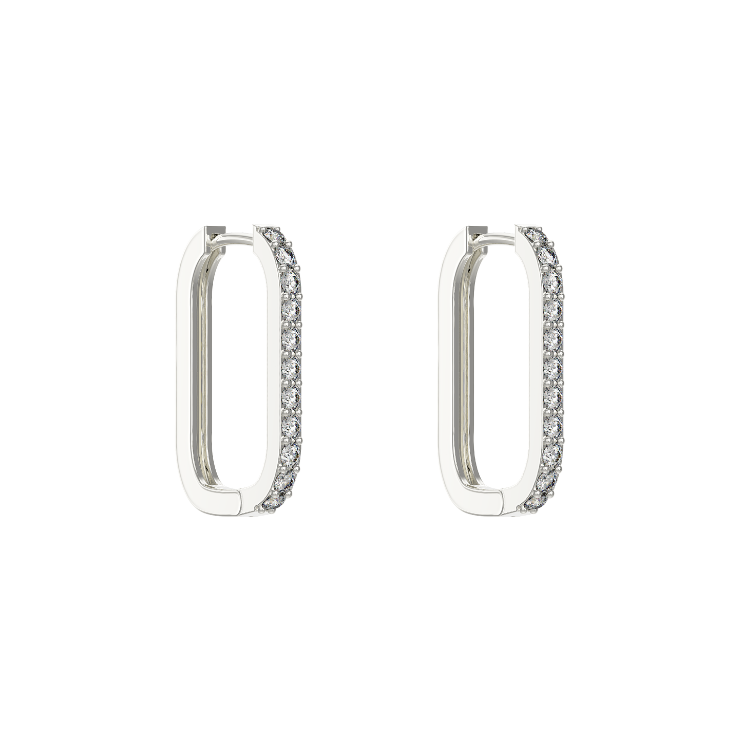 ADORE REVERSIBLE HOOP EARRINGS SILVER