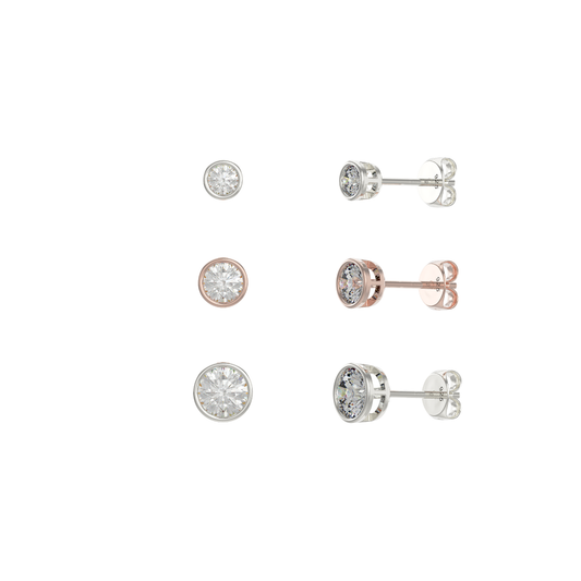 EXPRESSIONS 3 PIECE STUD EARRING SET