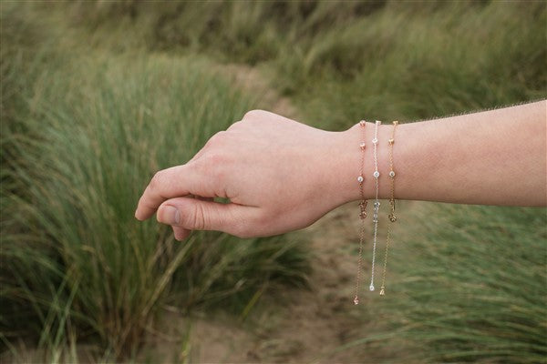 EXPRESSIONS BRACELET & EARRINGS SET ROSE GOLD